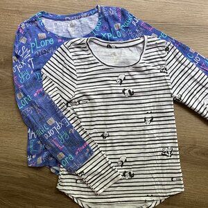 SO Long Sleeve Crew Neck Printed Cutest Tee Size: 10